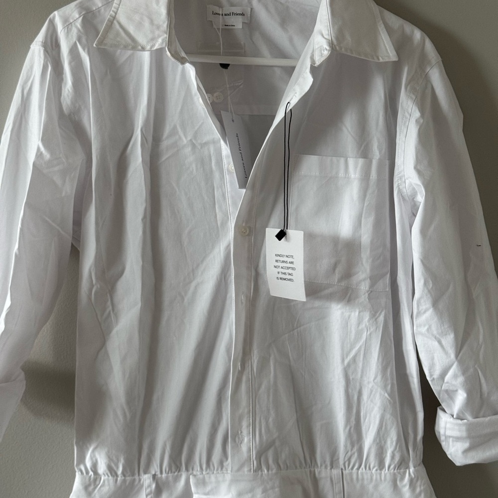 Revolve Chic White Button-Up Dress - Picture 3 of 5